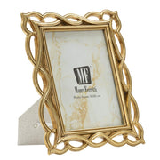 Cornice portafoto Wave oro dal profilo ondulato 15x20 cm