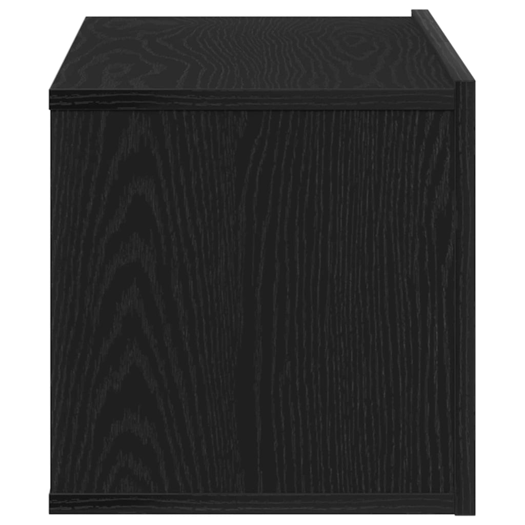 Mobili TV-Credenza per TV Rovere nero 80 x 30 x 30 cm Legno multistrato