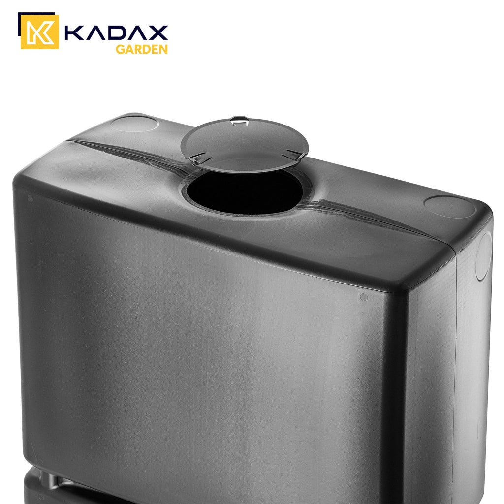 Serbatoio per acqua piovana KADAX da 350 litri con rubinetto, contenitore color antracite Kadax
