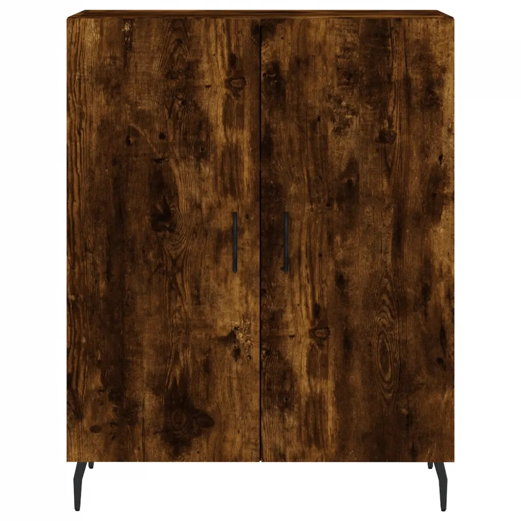 Credenza-Buffet-Armadio da cucina Rovere Fumo 69,5x34x90 cm in Legno Multistrato 345830