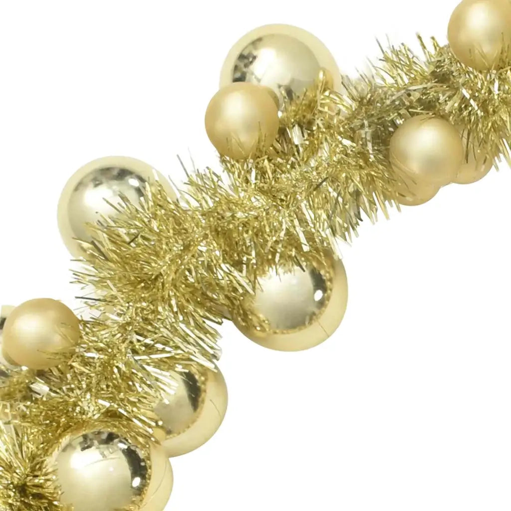 Ghirlanda di Palline di Natale Oro 186 cm Polistirolo CFW7176380