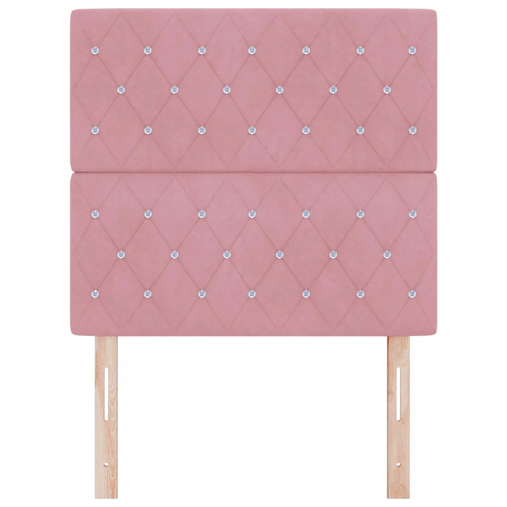 Testiera | Testata Rosa 90 cm Velluto
