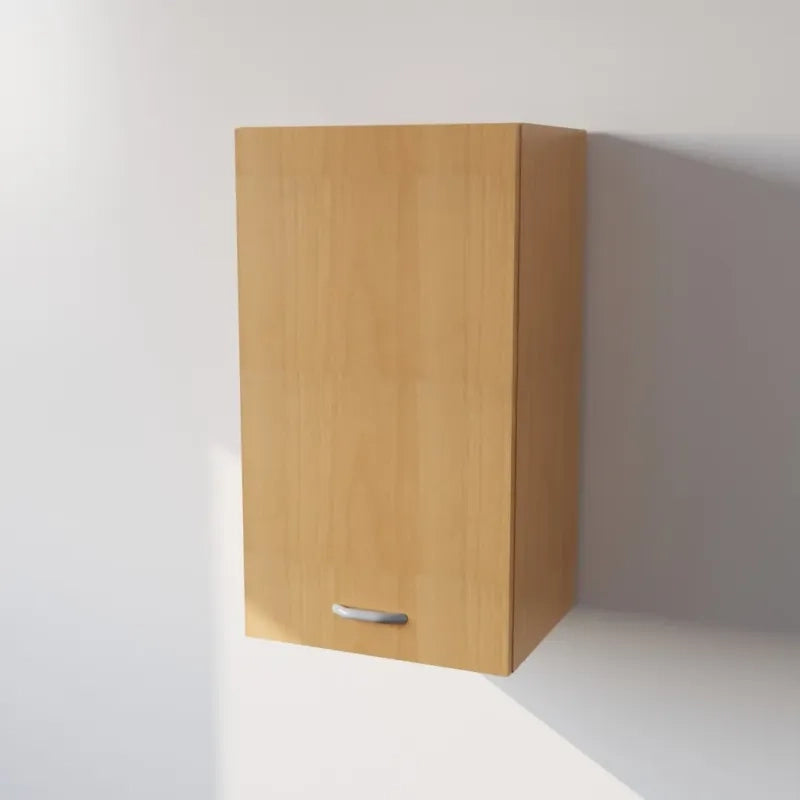 Pensile Cucina  in Legno Nobilitato Faggio  Mobile Alto con 1 Anta, Pensile Componibile Moderno Made in Italy (H72XL60XP33cm)