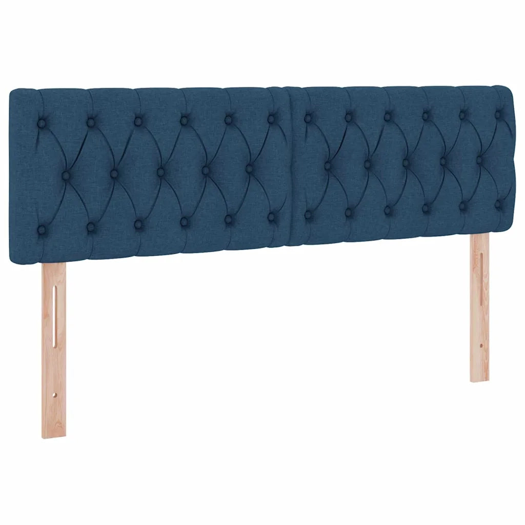 Letto con contenitore e materasso con testiera Blu 140 x 200 cm 3370580