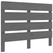 Testiera | Testata per Letto Grigia 100x3x80 cm in Legno Massello di Pino