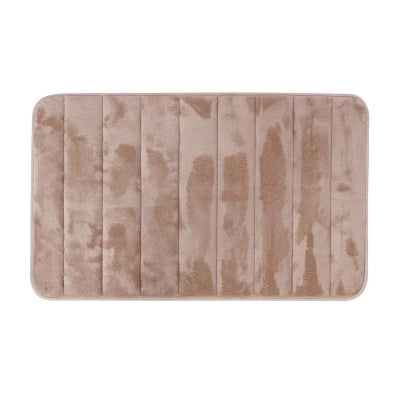 Tappeto bagno 100% poliestere 45x75 tortora antiscivolo  Memo