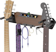 Sostegno per Chitarra con Viti di Allontanamento in Gomma Rimovibile - Doppie Viti per Sostegno Chitarra con Pannello e Ganci - Chitarra da Parete in Legno per Chitarra Elettrica e Acostrica