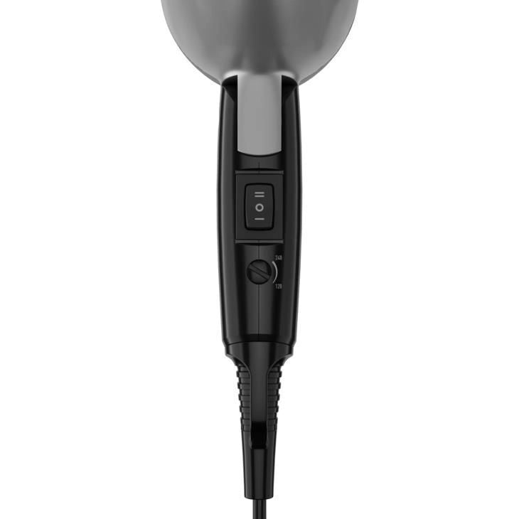 Grundig HD 2200 asciuga capelli 1200 W Nero, Argento