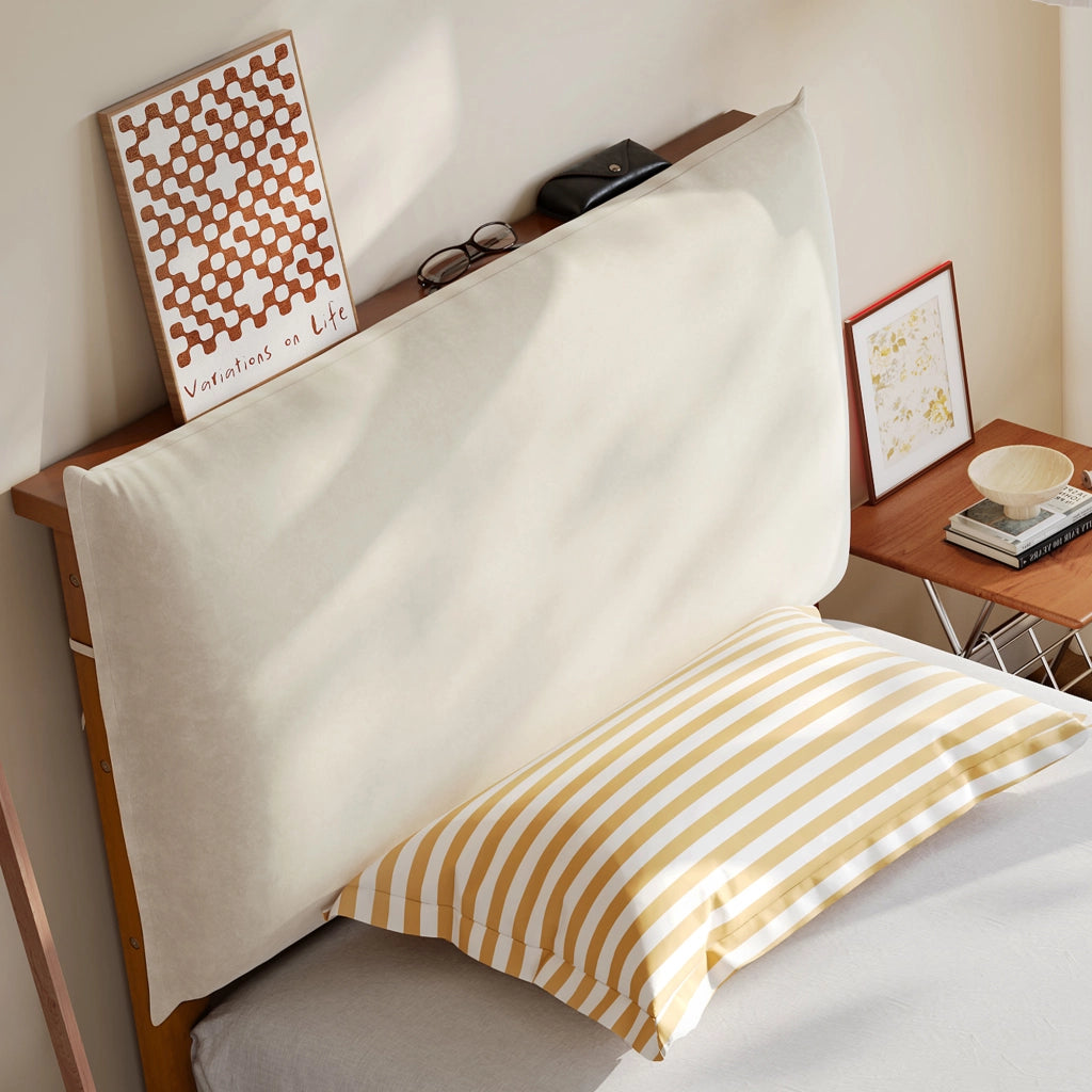 LETTO Imbottito 90x200 cm Marrone con schienale imbottito