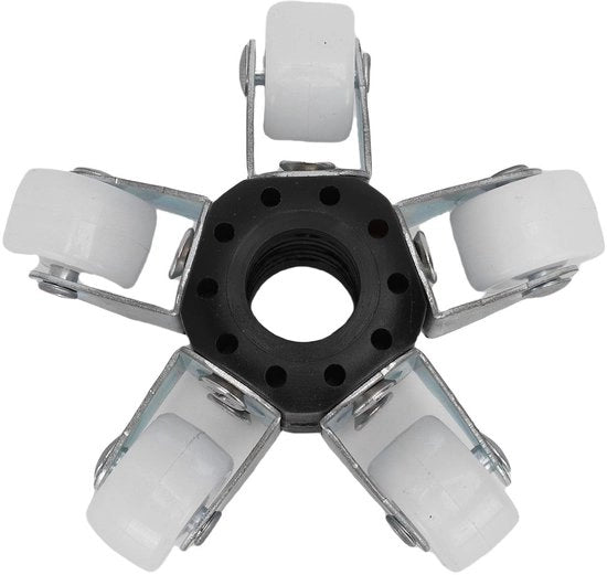 Guida di navigazione per camera di inspection con ruote di protezione - 5 ruote stabili - Adatto per tubi > 100 mm - Acciaio inossidabile - Nylon - Scorrimento liscio - Camera di inspection