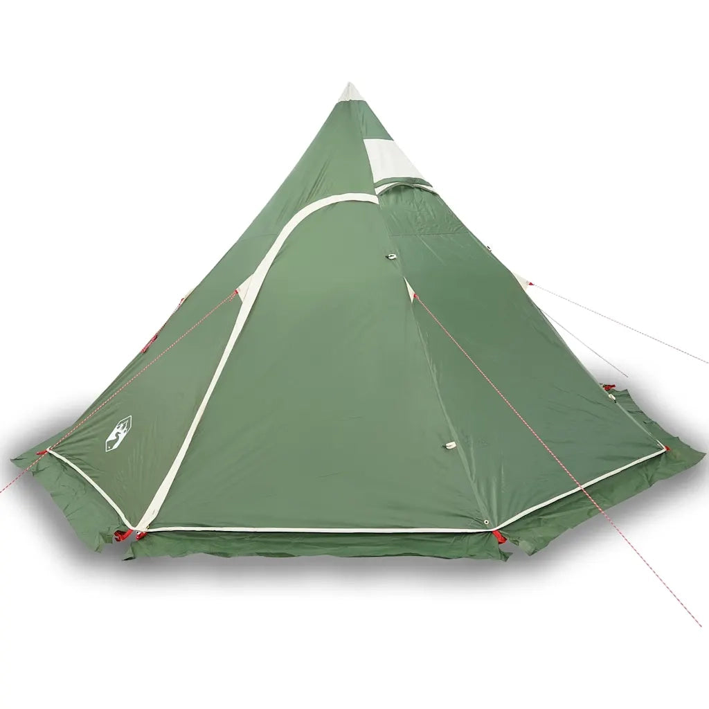 Tenda da Campeggio Tipi per 5 Persone-Tenda per Famiglie Verde Impermeabile