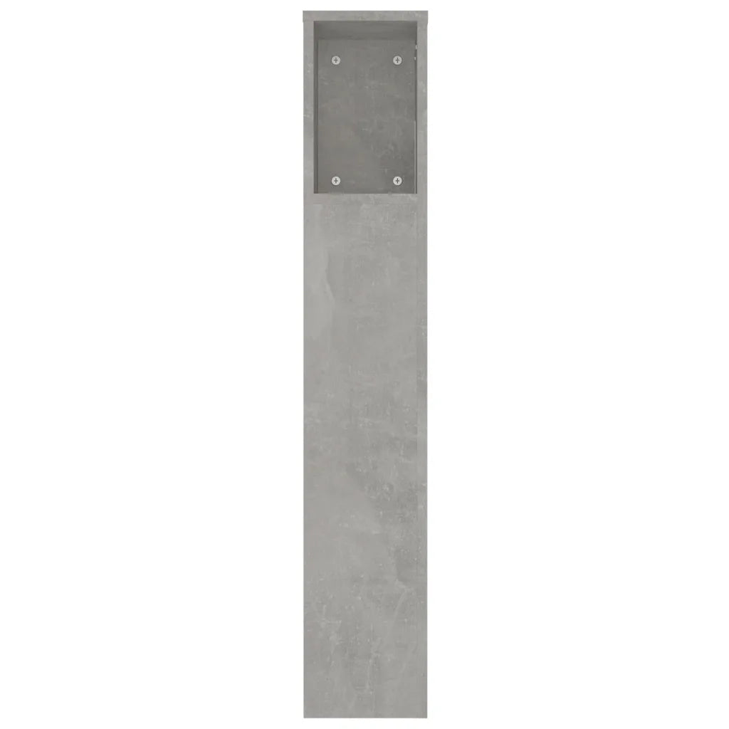 Testiera | Testata con Scomparti Grigio Cemento 220x18,5x104,5 cm