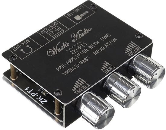 Ricevitore Bluetooth 5.0 Audio - Decodificatore Stereo Senza Fili - Formato Compattibile - Regolatore del Volume - Regolazione del Treble e del Bass - Adatto per...