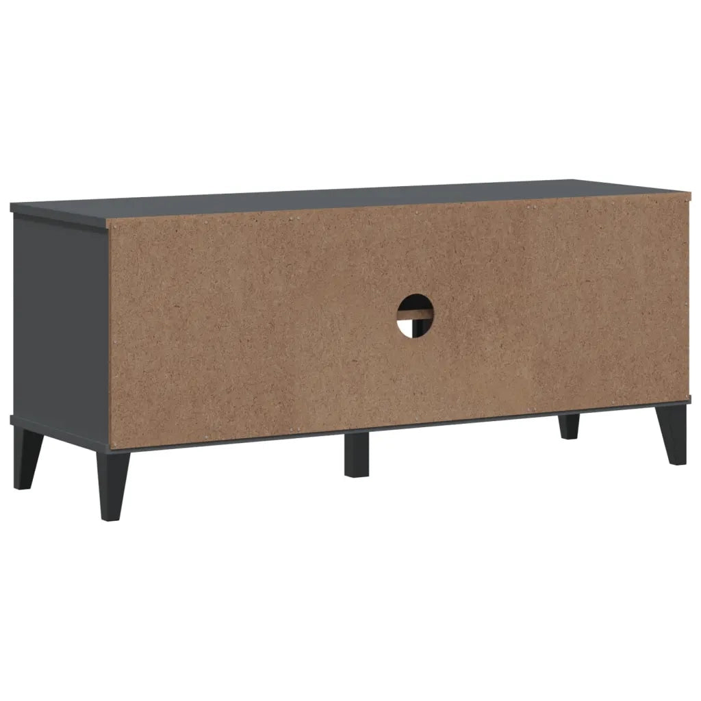 Panca Porta Scarpe | Scarpiera | Mobile per scarpe VIKEN Antracite 106x35x45cm Legno Multistrato