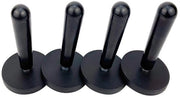 Set di 4 magneti per vinile auto, sostenitore magnetico per avvolgimento auto, supporto magnetico, utilizzabile per avvolgimento auto e pellicola per vetri, magneti per frigorifero o whiteboard (nero)