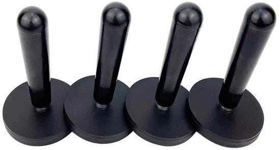 Set di 4 magneti per vinile auto, sostenitore magnetico per avvolgimento auto, supporto magnetico, utilizzabile per avvolgimento auto e pellicola per vetri, magneti per frigorifero o whiteboard (nero)