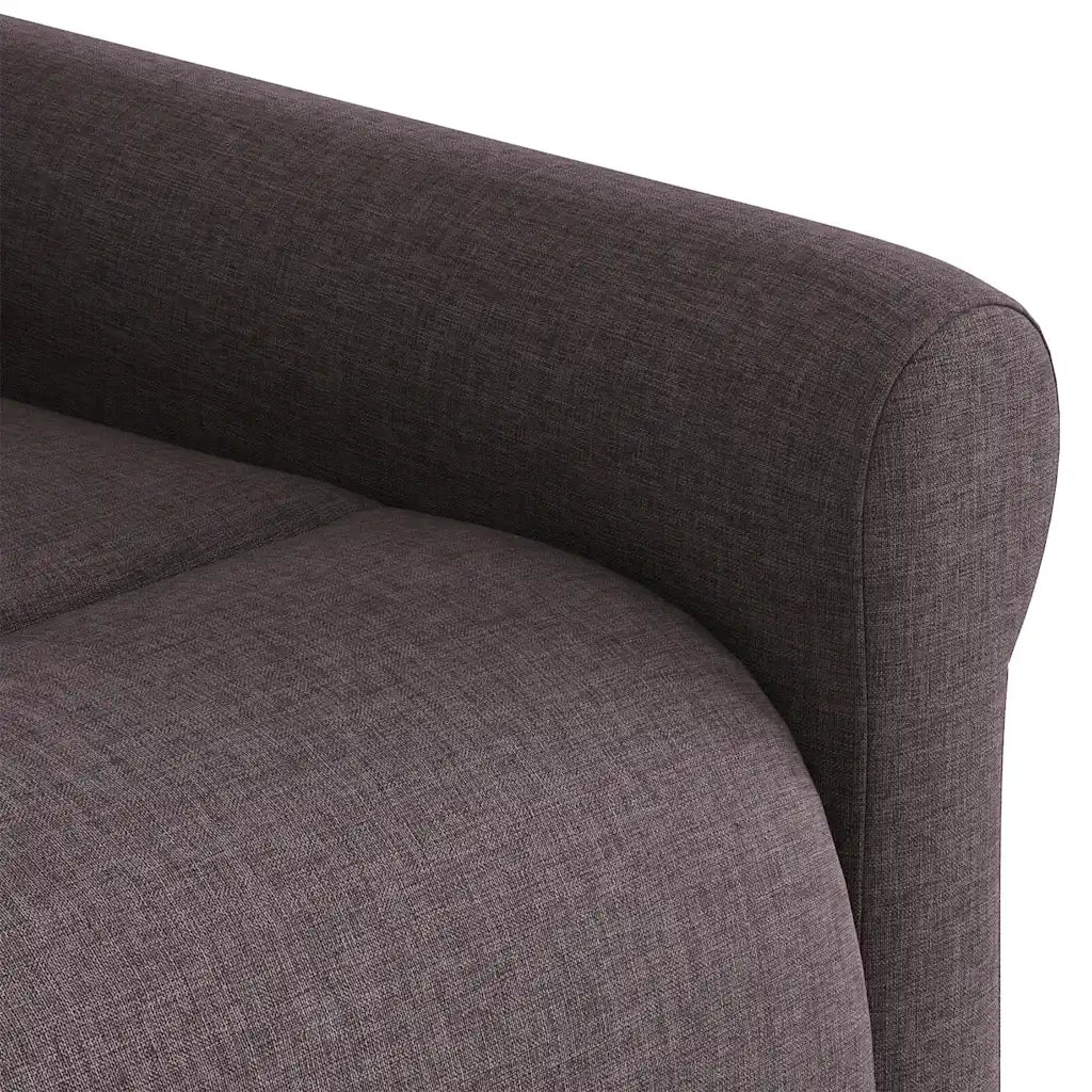 Poltrona | Sedia Relax Reclinabile Marrone Scuro in Tessuto