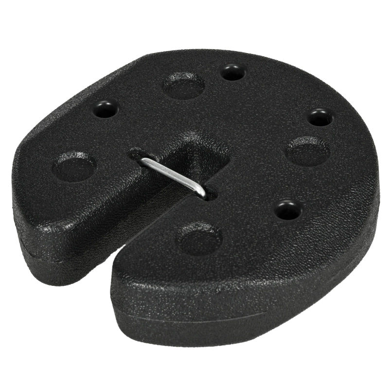 Piedini per supporto da padiglione, set da 4, pesi da 12 kg con perni di fissaggio e cinghia di trasporto.