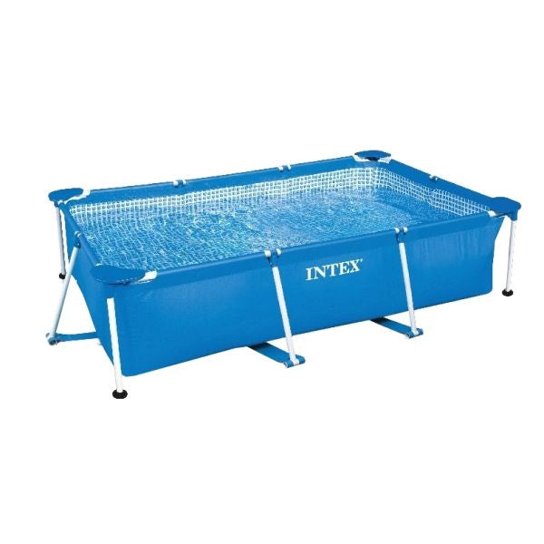 Intex piscina rectangular framequadrata blu 300x200x75cm 28272