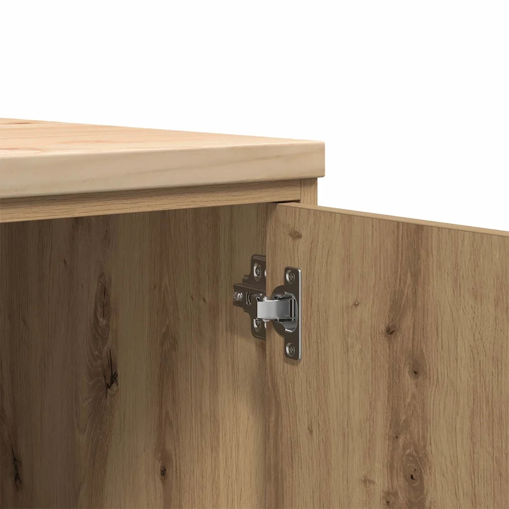 Armadietto per Garage in Rovere Artigianale 40x51x85 cm 860570