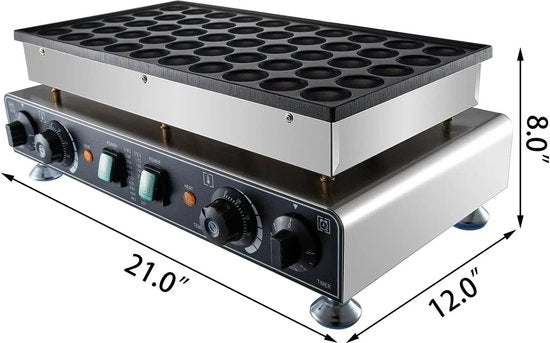 Pannocchiette Professionale - Pannocchiette Pan - Pannocchiette - Macchina per Wafel - 16000W - Wafeliera - Pannocchiate - B.O.S.