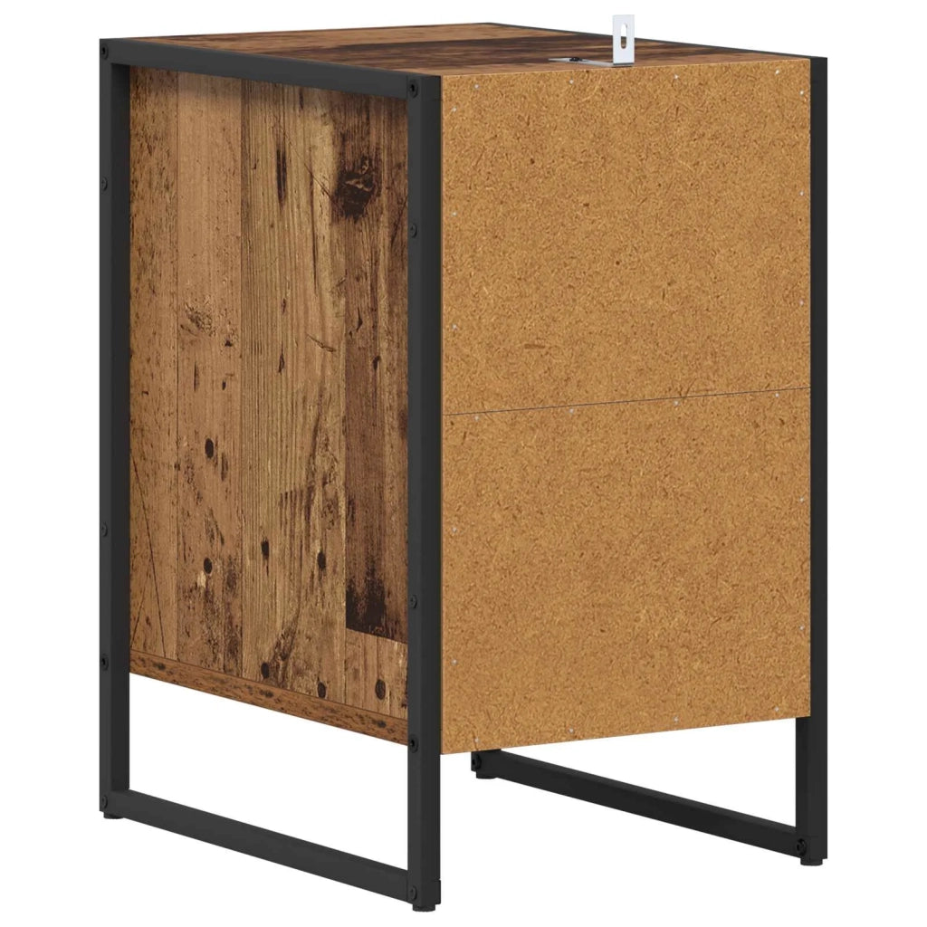 Comodino | Armadio da Notte | Mobiletto da notte Legno vecchio 39,5 x 30 x 50 cm Legno multistrato