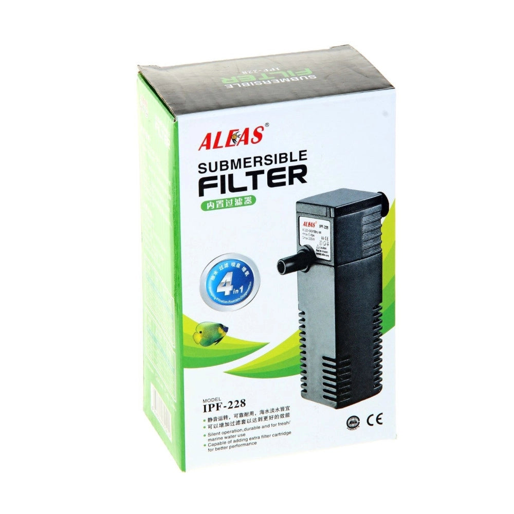 Trade Shop - Pompa Filtro Interno Sommergibile Biofiltro Per Da Acquario Ipf-228 4w 220 L/h -