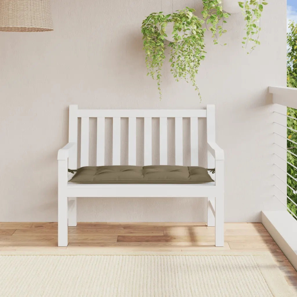 Cuscino Panca Giardino Tortora Mélange 100x50x7 cm Tessuto 4002539