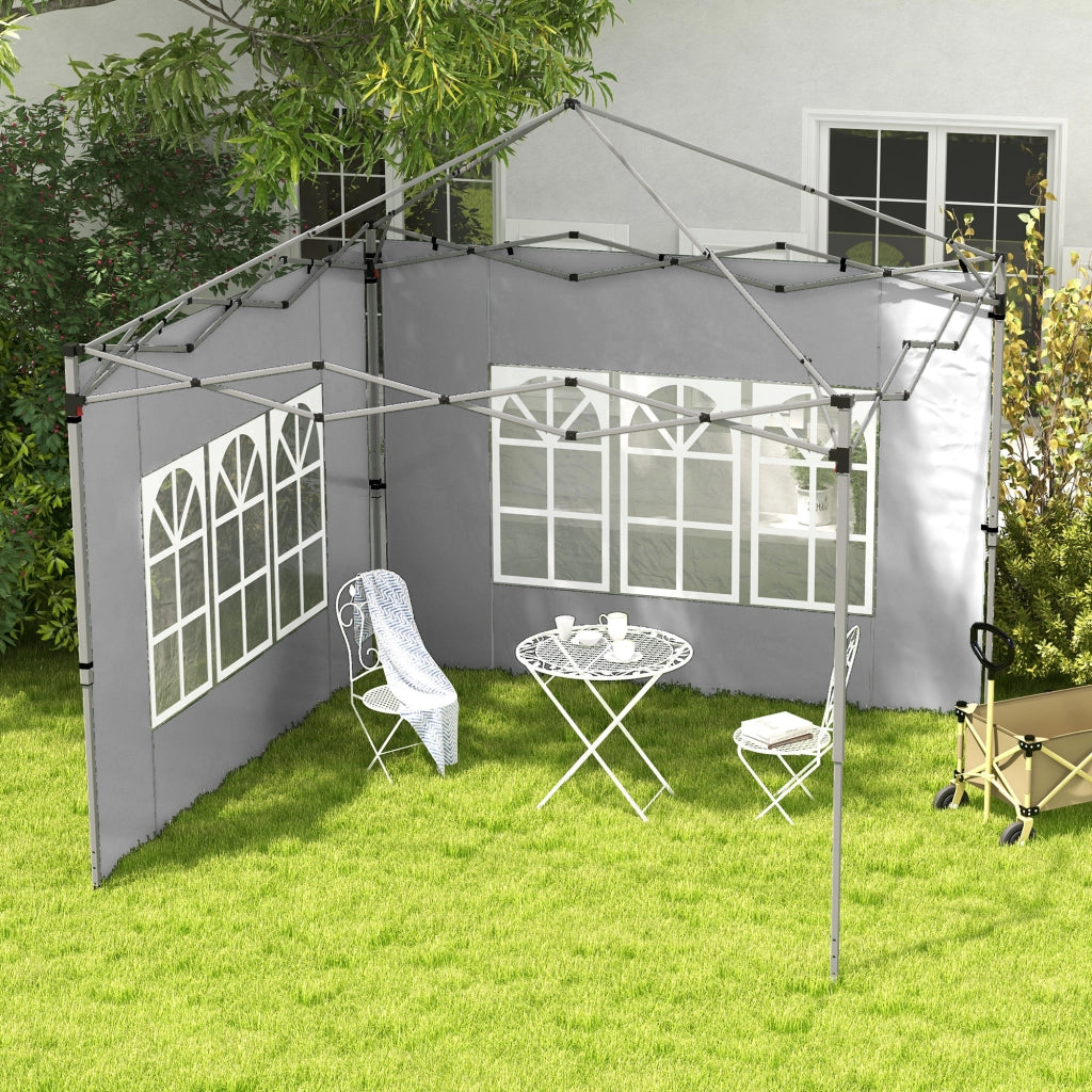 Pannelli Laterali per Tonnelle 3x3 m ¨C Zephmum ¨C Grigio Chiaro 295x195 cm