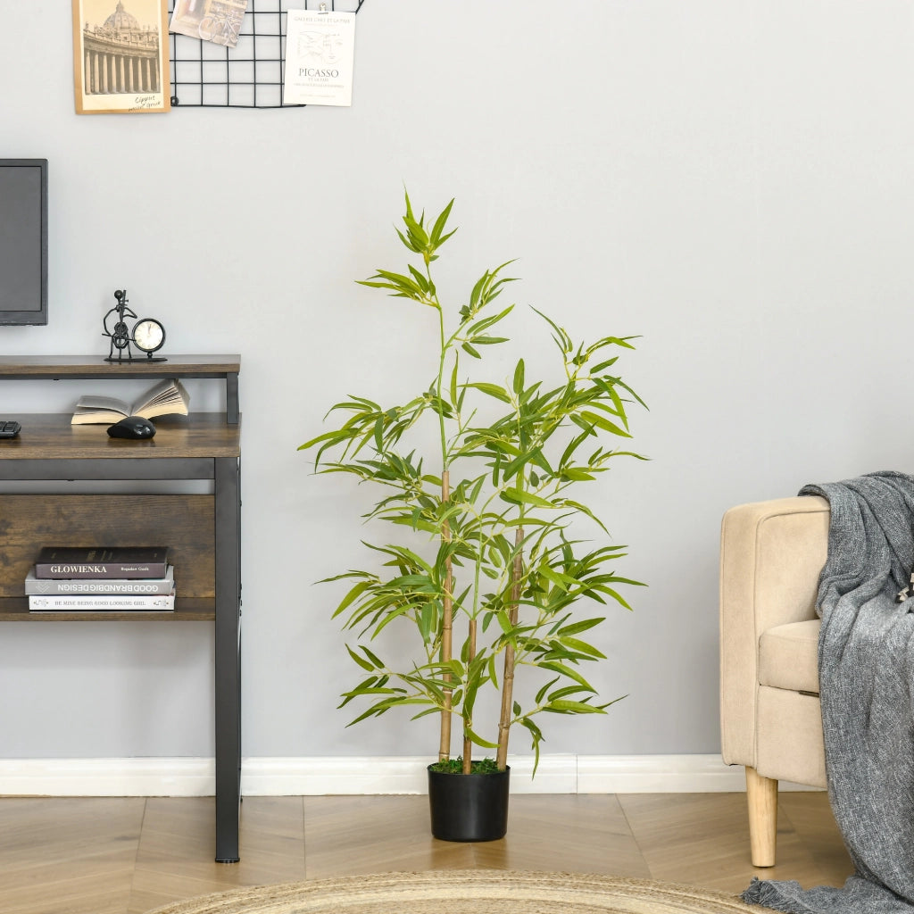 Pianta Artificiale Bamb¨´ Realistica ¨C Minimal ¨C 120 cm in Vaso