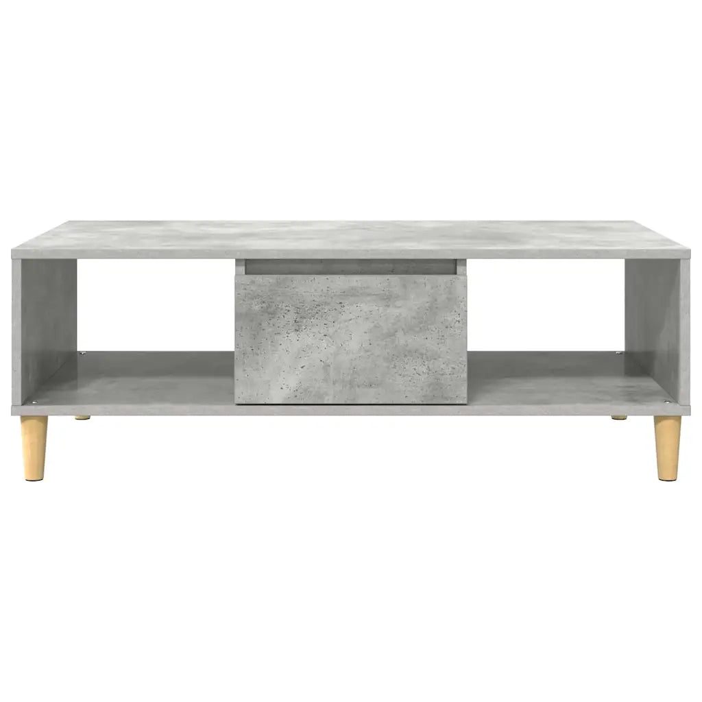 Tavolino da Salotto-Tavolino da soggiorno-Tavolo Grigio cemento 103,5 x 60 x 35 cm