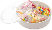 Snack organizzatore con coperchio e contenitori - Organizzatore per snack, dolci, noci, frutta e spezie - richiede contenuto HTML.