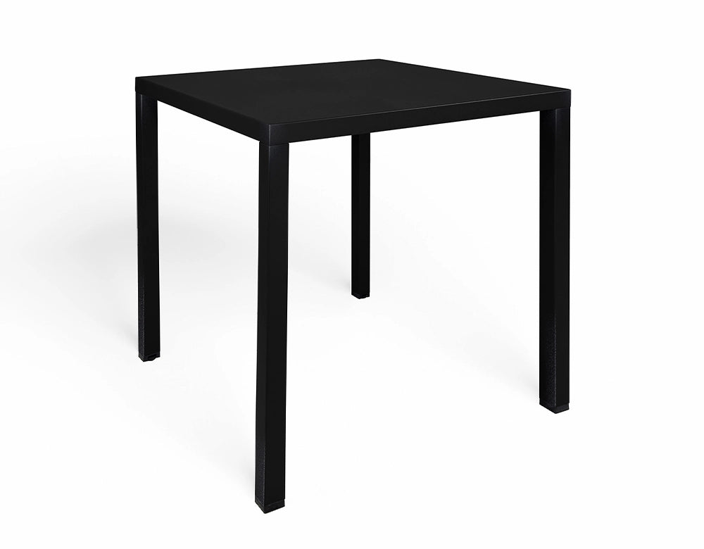 Tavolo da esterno 70×70 cm tavolo da giardino Nero Alan - TQ10-7.7AL