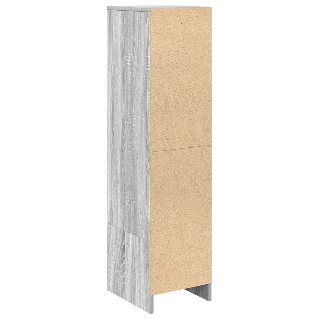 Credenza-Buffet-Armadio da cucina Grigio Sonoma 29,5x34x119,5 cm in Legno Multistrato