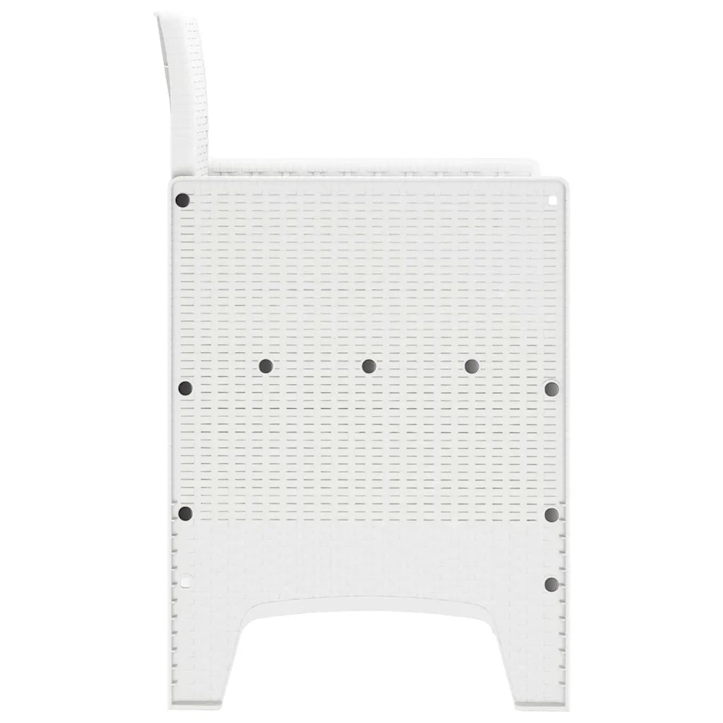 Sedia da Giardino 2 pcs Bianco 53 x 49 x 85 cm Polipropilene 847458