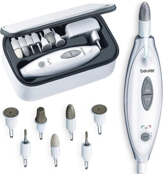 Kit manicure-pedicure - Strumenti per unghie elettrici - Accessori di posizionamento - Luce LED - Unghie curate