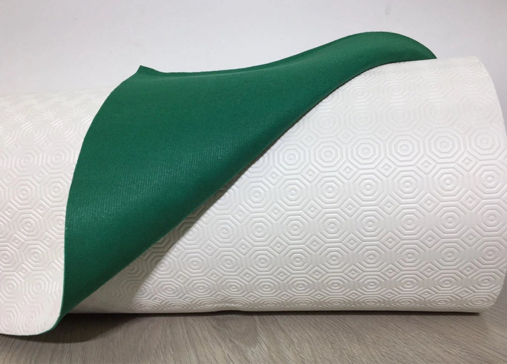 Mollettone Copritavolo Gommato Antiscivolo Protezione Tavolo Colore Verde - 140x190 - Verde