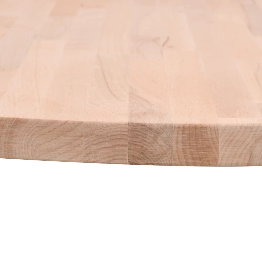 Piano per Tavolo Ø30x1,5 cm Rotondo in Legno Massello di Faggio 355906