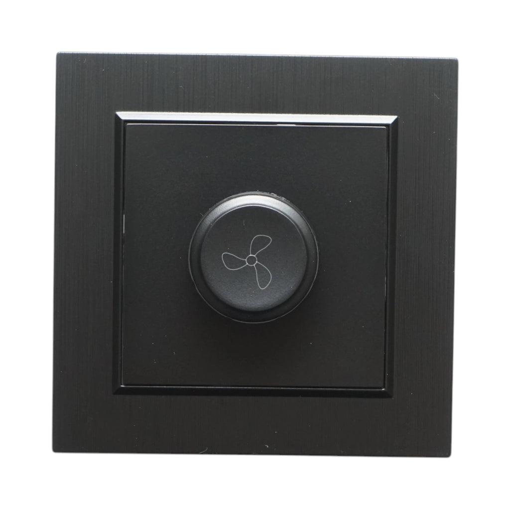 Regolatore di tensione per ventola da incasso nera 500W, 220V, ABS 80x80mm