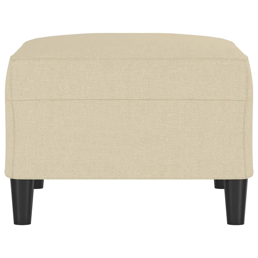 Poggiapiedi Crema 70x55x41 cm in Tessuto 349305
