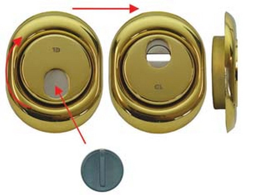 1pz defender magnetico mag monolito ottone pvd cilindro europeo h 18 cod:ferx.fer317498