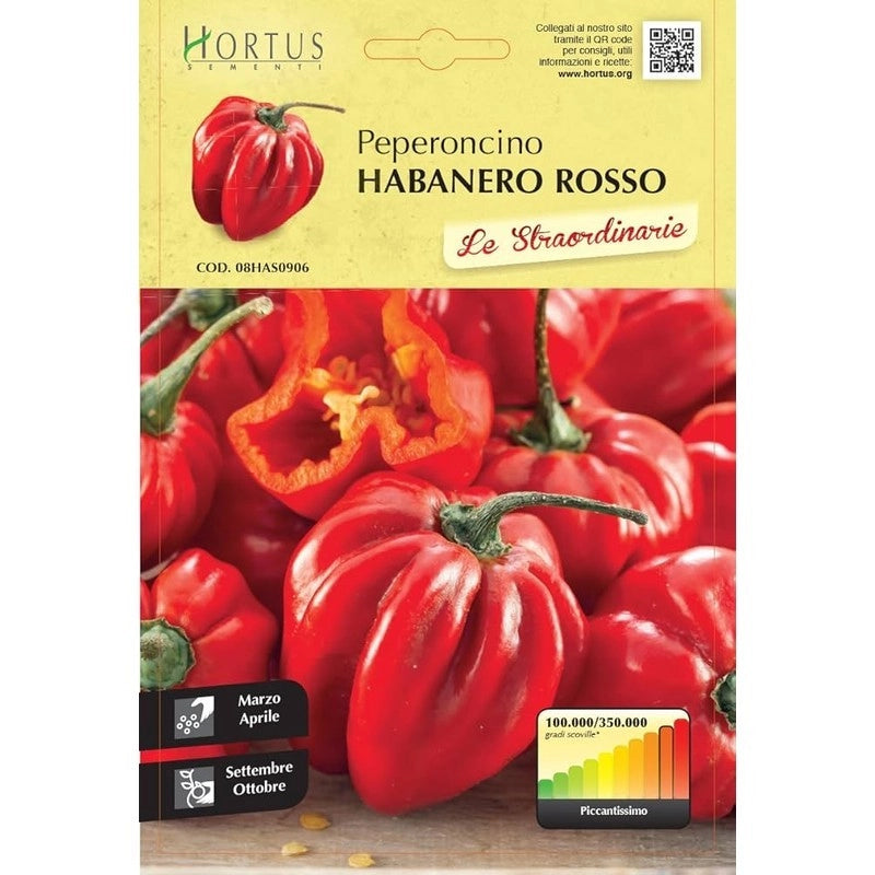 Peperoncino Habanero Rosso straordinarie