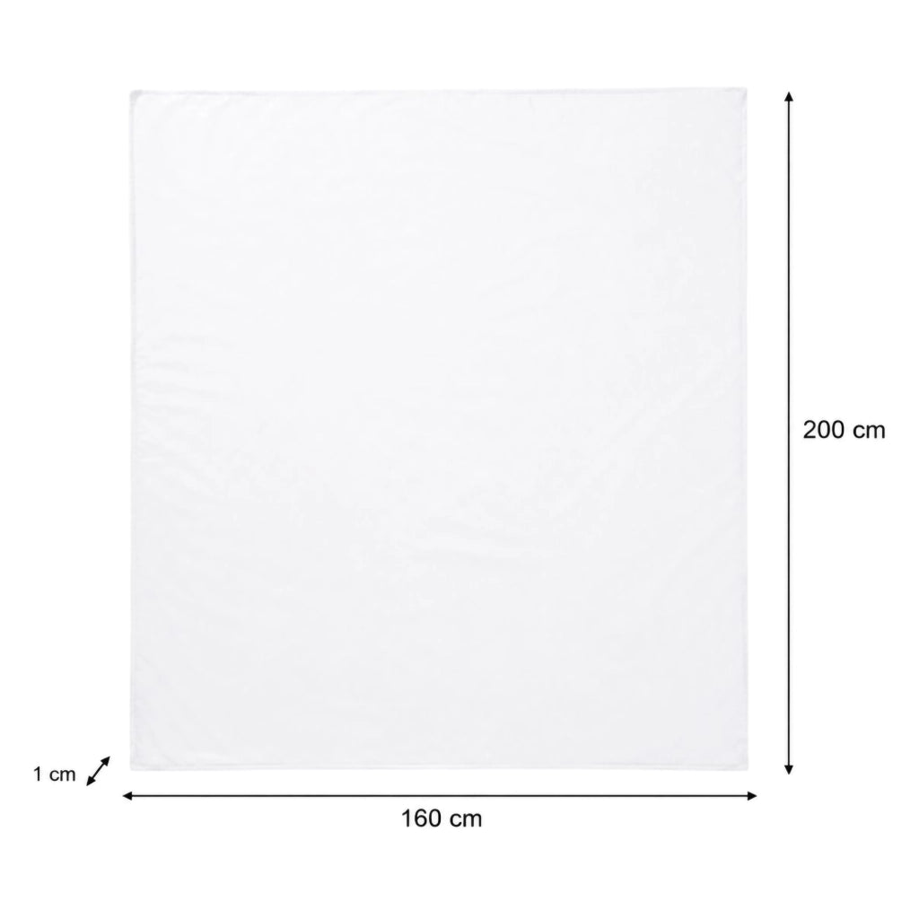 Romorre, Copripiumino Singolo Federa Inclusa, 200x160 cm Bianco Crema