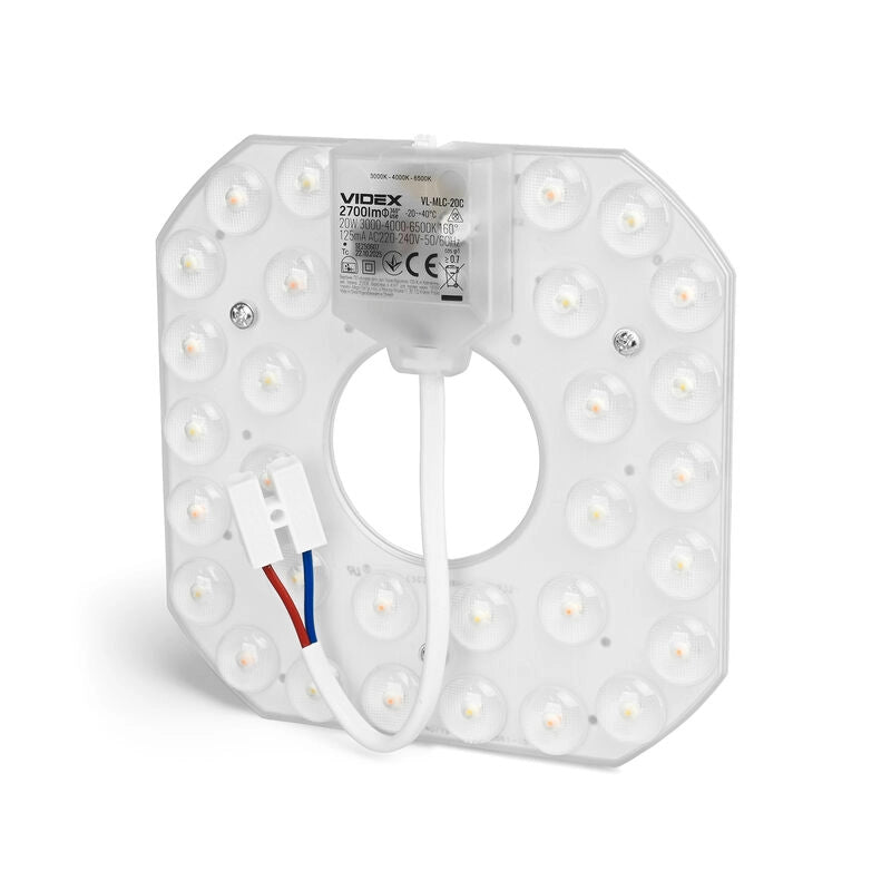 Videx modulo LED 20W 2700lm CCT 3000-6500K morsetti