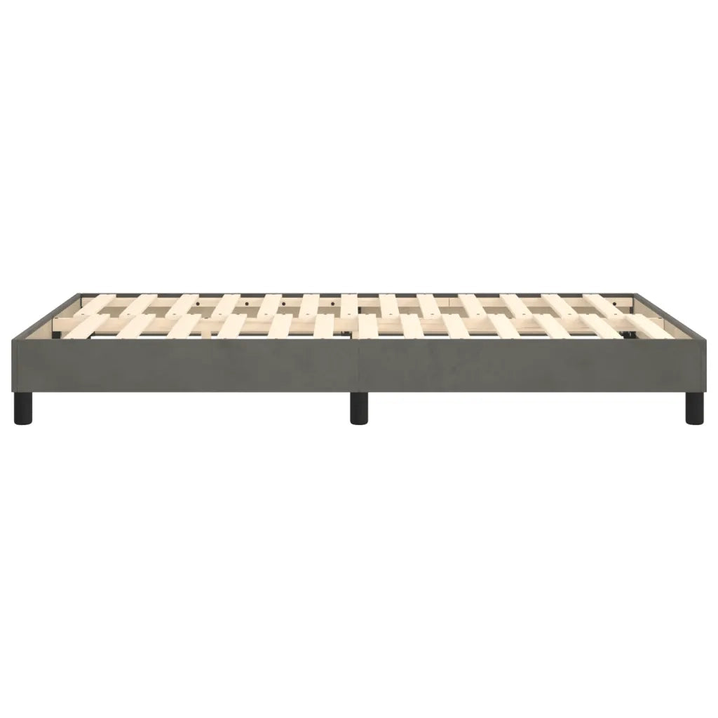 Struttura Letto a Rete a Molle Grigio Scuro 120x200 cm Velluto 3120761