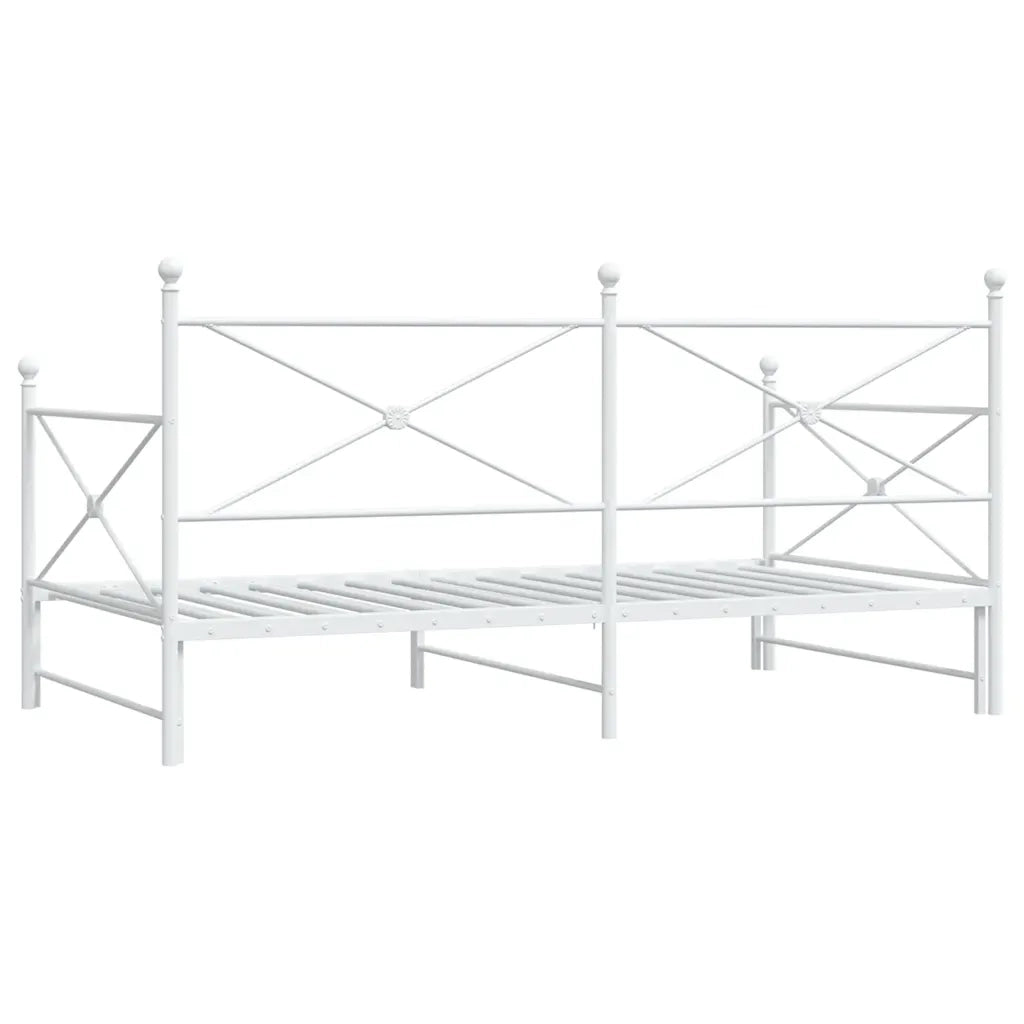 Divano Letto Estraibile senza Materasso 100x190 cm in Acciaio 4104690