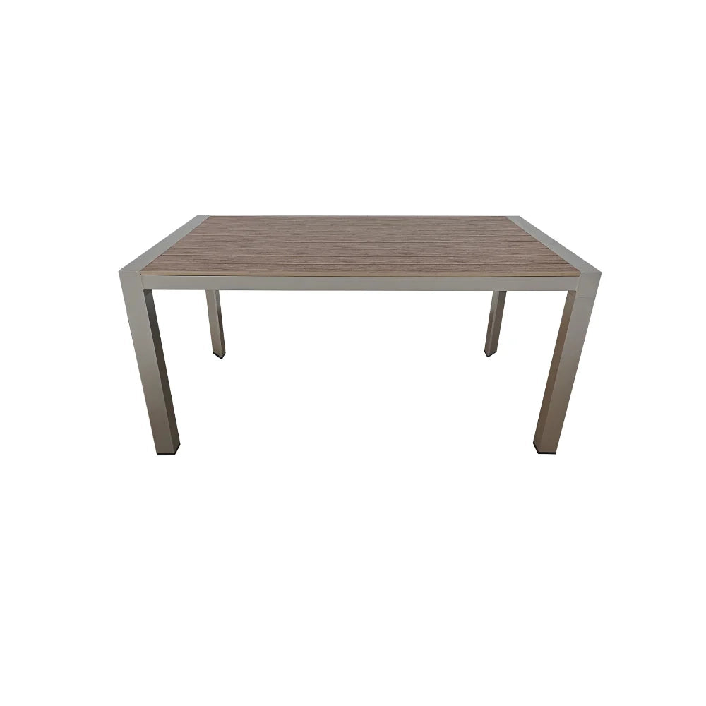 Tavolo da giardino Daro, alluminio e polywood, per esterno (160x90x75 cm)