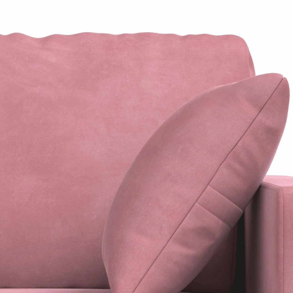 Divano 2 pcs Rosa 228 x 78 x 80 cm Velluto
