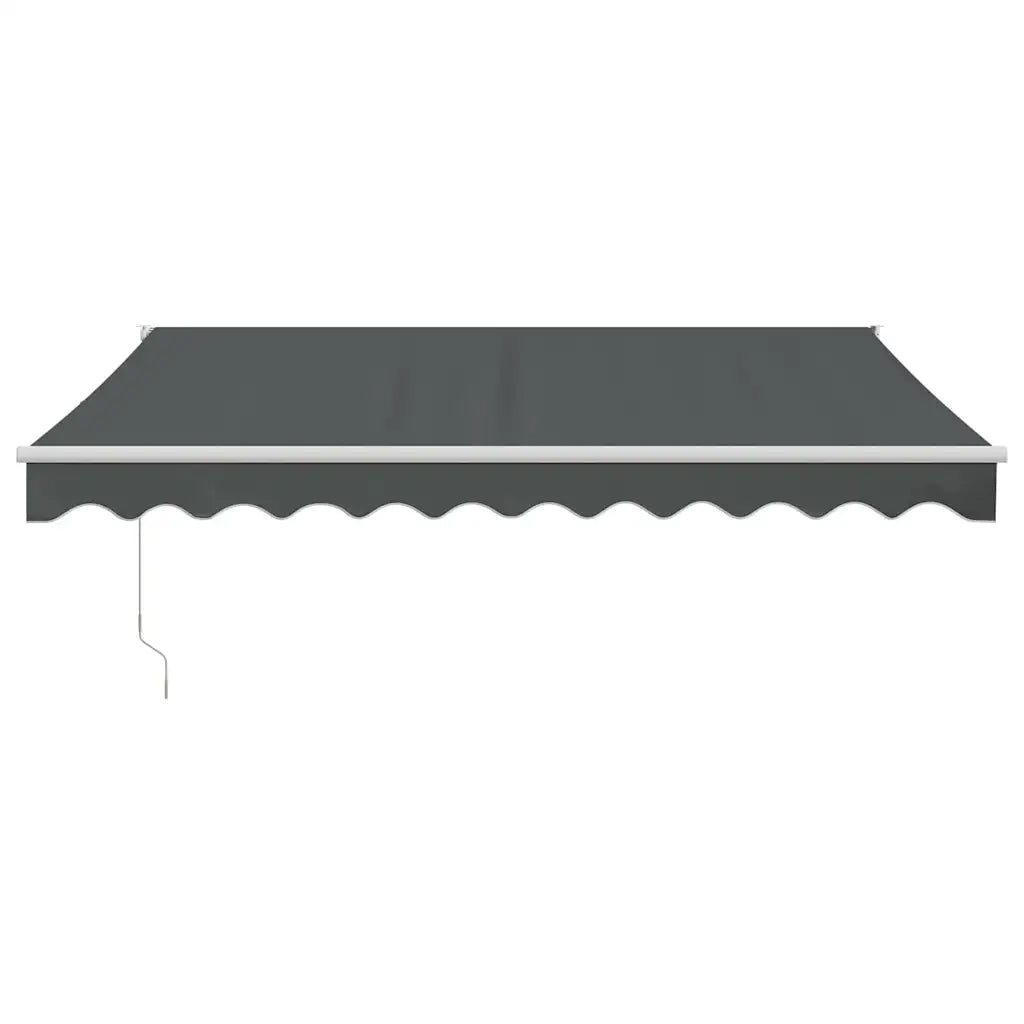 Tenda da Sole Retrattile-Tenda parasole per Patio Antracite 3,5x2,5m Tessuto e Alluminio 874017