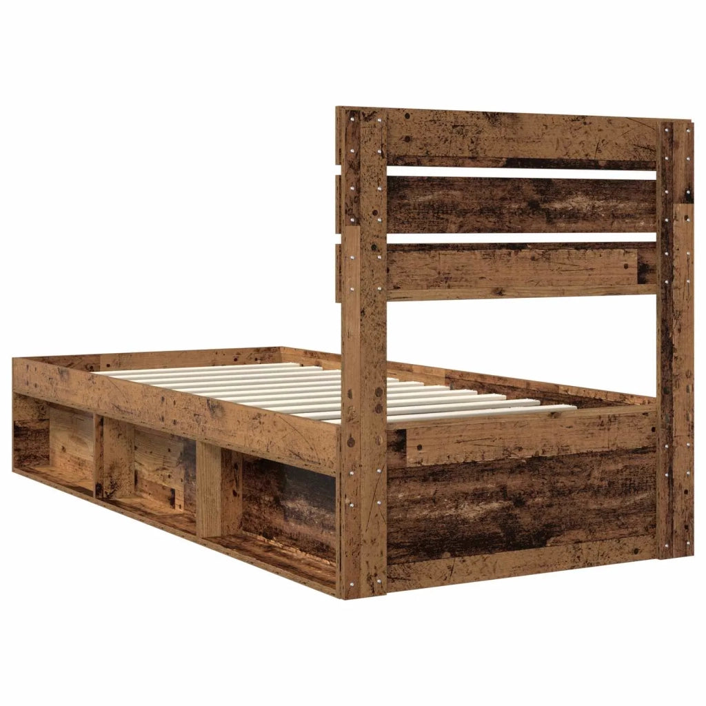 Struttura del letto Legno vecchio 100 x 200 cm Pino massello 3411453